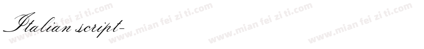 Italian script字体转换
